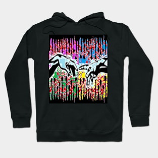 hands of god drips graffiti Hoodie